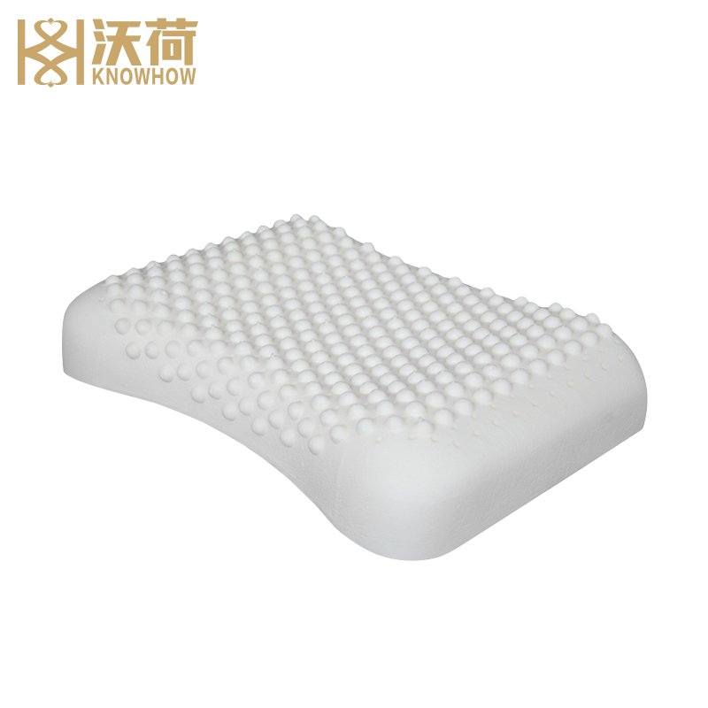 沃荷(KnowHow)泰国进口天然乳胶颗粒按摩枕橡胶颈椎枕芯乳胶枕