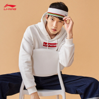 李宁运动卫衣男女同款2022秋季新款连帽长袖宽松休闲男上衣T恤运动服女情侣款卫衣