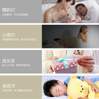 美的(Midea)小夜灯台灯床头灯婴儿感应灯迷你创意灯卧室蘑菇灯创意台灯卡通台灯5-9W自然光(3300-5000K)