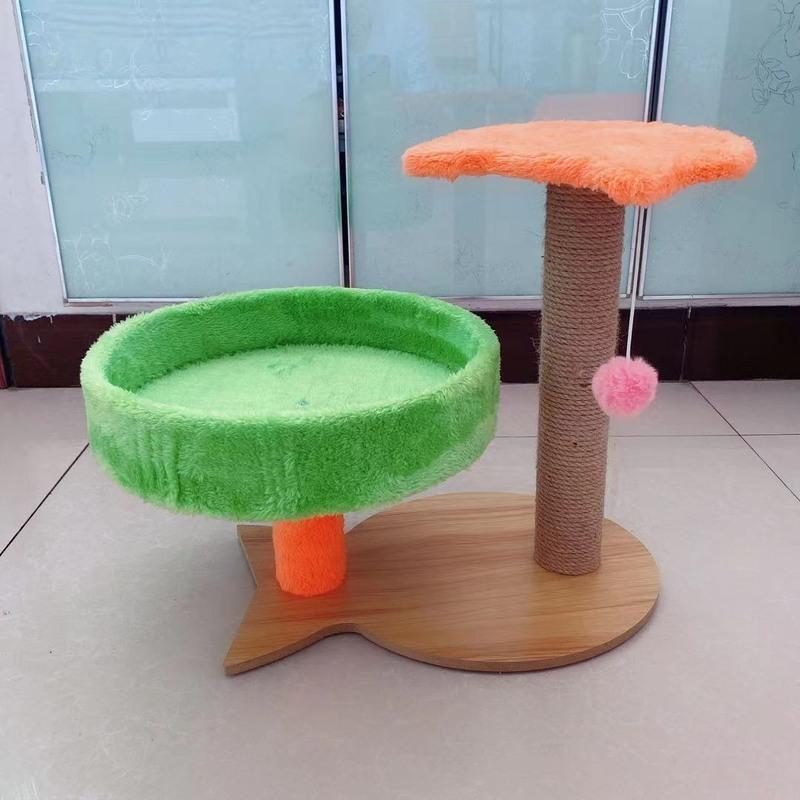 架猫架子猫窝一体剑麻绳柱子小型爬架不占地猫咪别墅爬架玩具>800_800