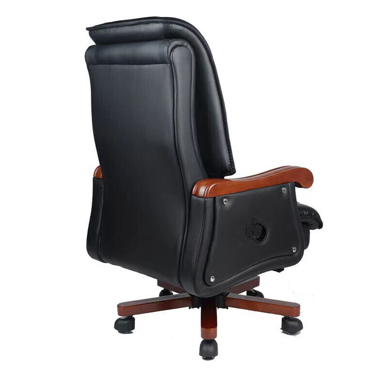 圣斯顿H-625 真皮大班椅老板椅680*670*1180-1230mm(张)黑色高清大图