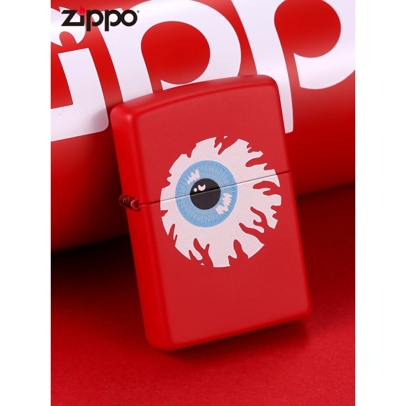 zippomishka联名款正版zppo打火机目不转睛煤油防风生日礼品潮男