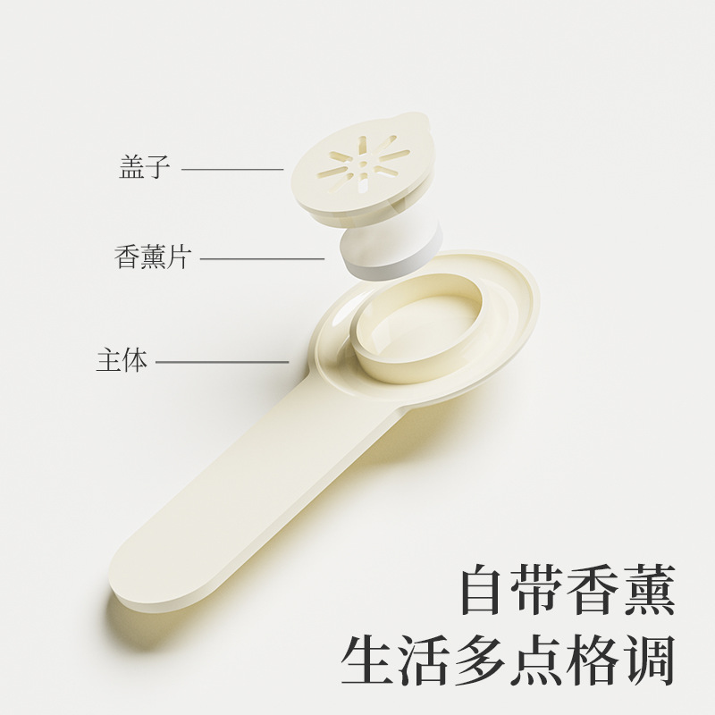 新款香薰款马桶掀盖器马桶盖提手坐便器提盖器清洁提手-珍珠白;2个装+送6片香薰片高清大图