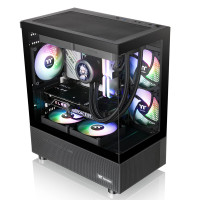 Thermaltake(Tt)钢影透S240海景房机箱 黑色(M-ATX主板/支持240水冷/270°全景台式电脑机箱