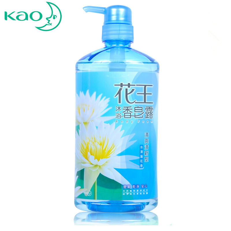 花王kao花王沐浴露清新清爽成人适合各种肤质莲花香750ml1瓶1瓶装