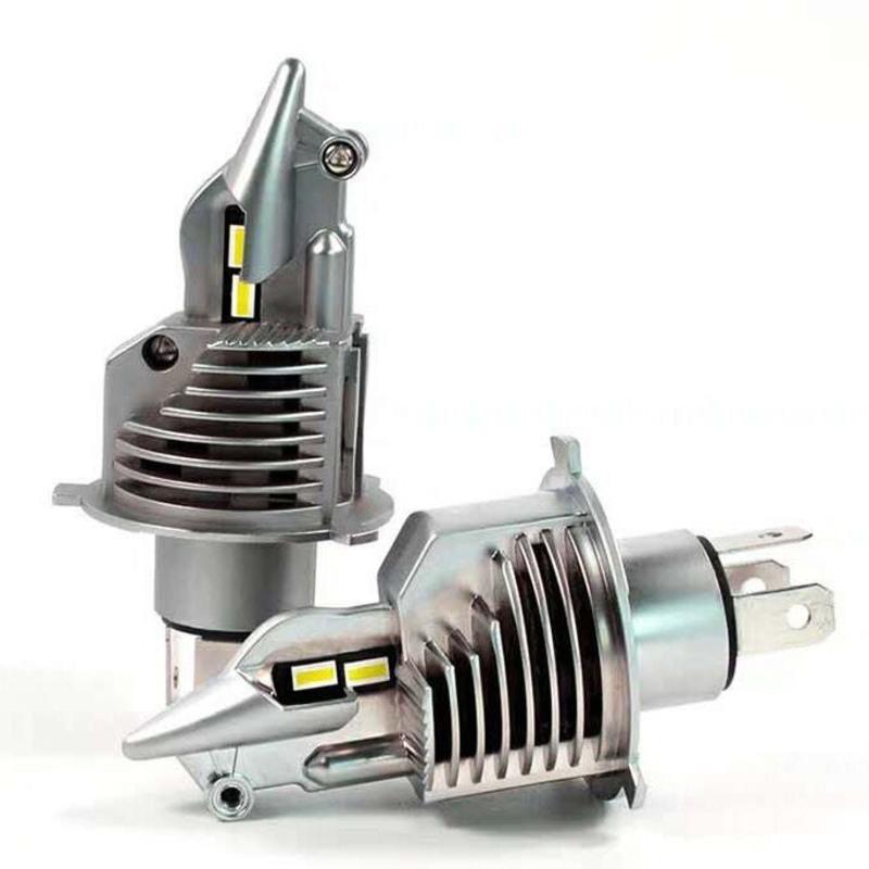 汽车led车灯前大灯h4远近一体12v24v强光无线灯泡新款led超亮改装