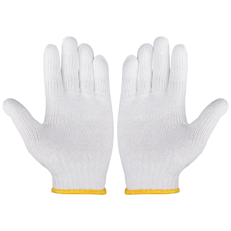 翌嘉YJ5121710棉纱手套七针线手套加厚耐磨防滑劳保手套(12双)