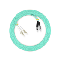 千天(QANTOP)光纤跳线 电信级光纤熔接收发器尾纤 光端机适用 LC-FC多模双芯OM3- QT-GXTX299
