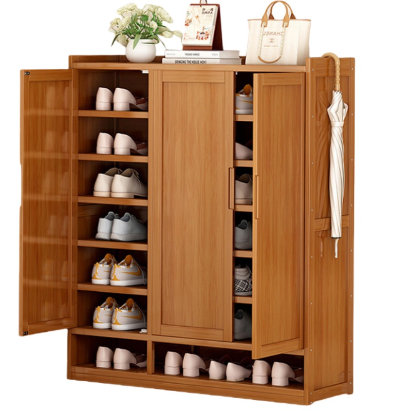 攸形简易鞋柜90*32*112cm个高清大图