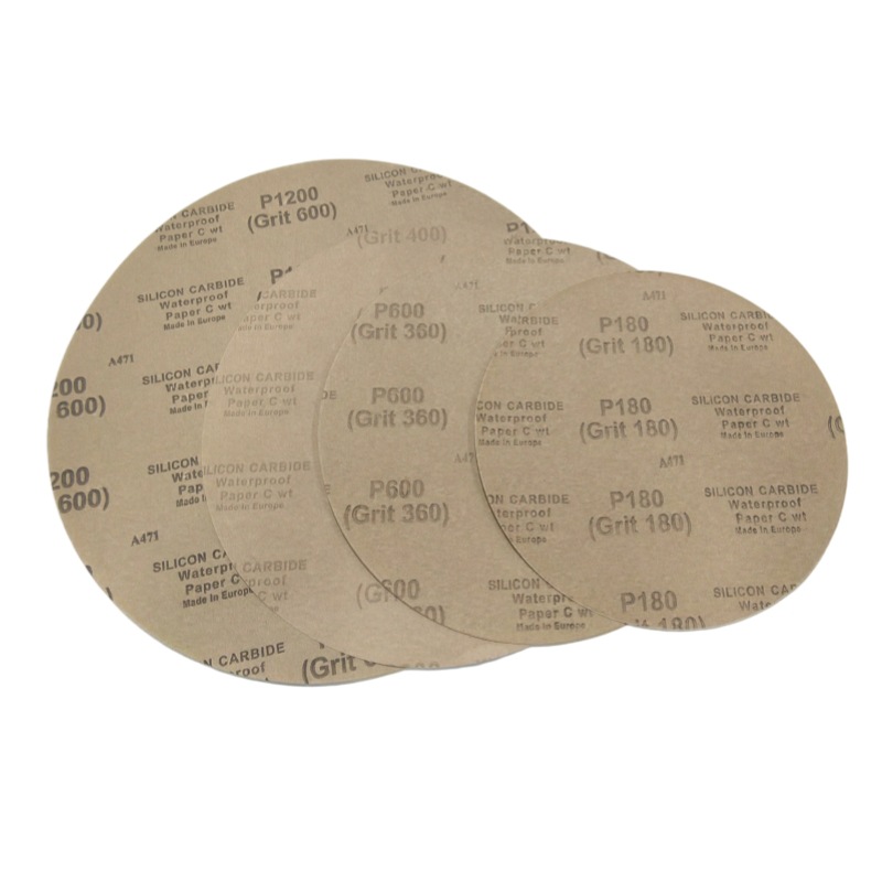 斑羚欧洲进口砂纸 背胶金相研磨抛光耐水砂纸100张/盒1盒装-背胶10寸φ250mmP180（Girt180）高清大图