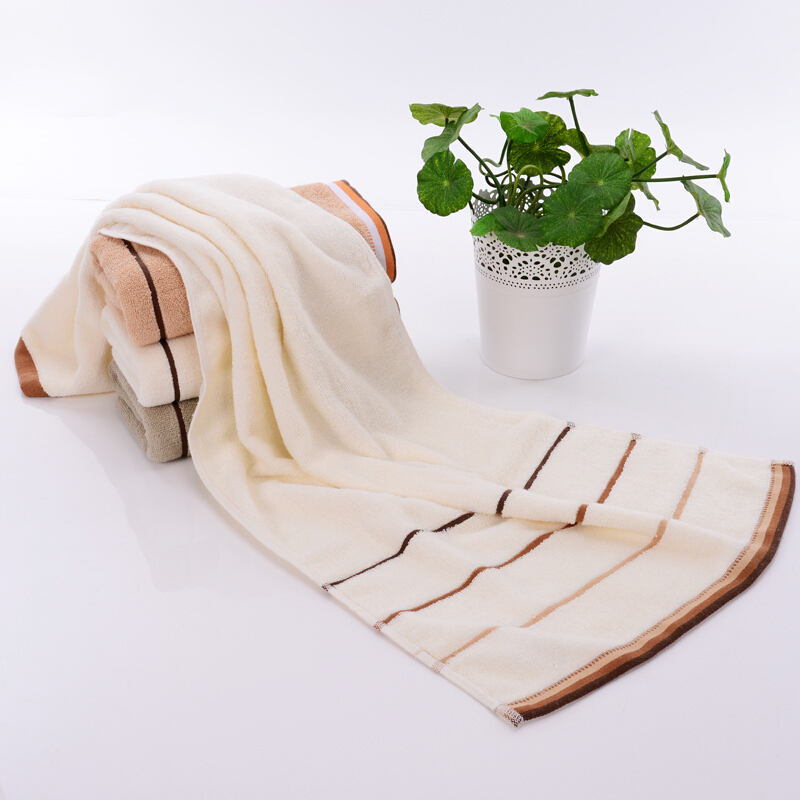 长毛巾加长洗澡巾棉家用男女大号90