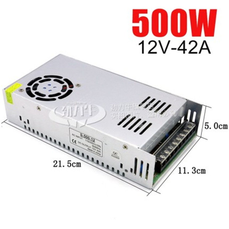 交流220转24V12V直流5V开关电源适配器AC-DC变压器5A10A20A30A80A 500W 12V-42A