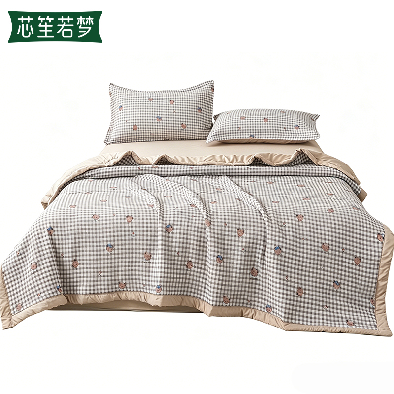 芯笙若梦 夏凉被 150*200cm 床高清大图