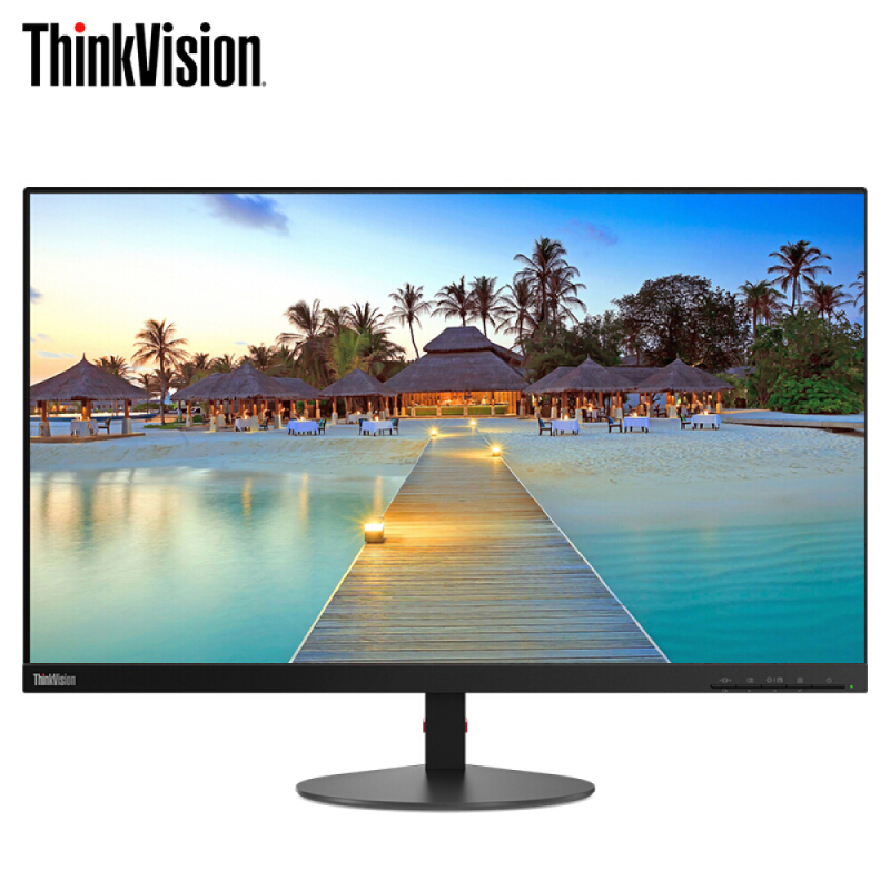联想ThinkVision S27i 27英寸窄边框低蓝光不闪屏IPS屏液晶显示器