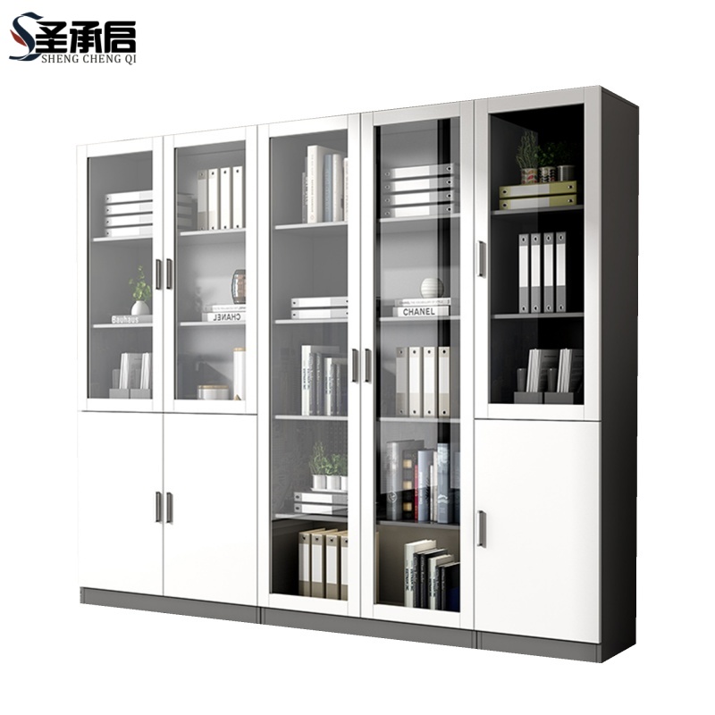 圣承启 落地书柜 组合台高清大图