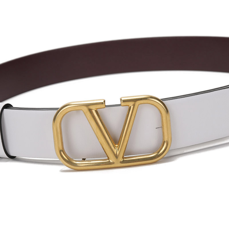 华伦天奴valentino女士牛皮复古vlogo板扣式双面皮带腰带ww2t0t15zfr