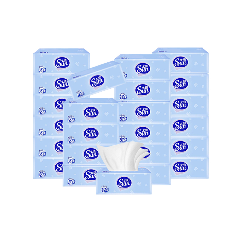 太阳 软抽纸80抽3层*24包*1箱