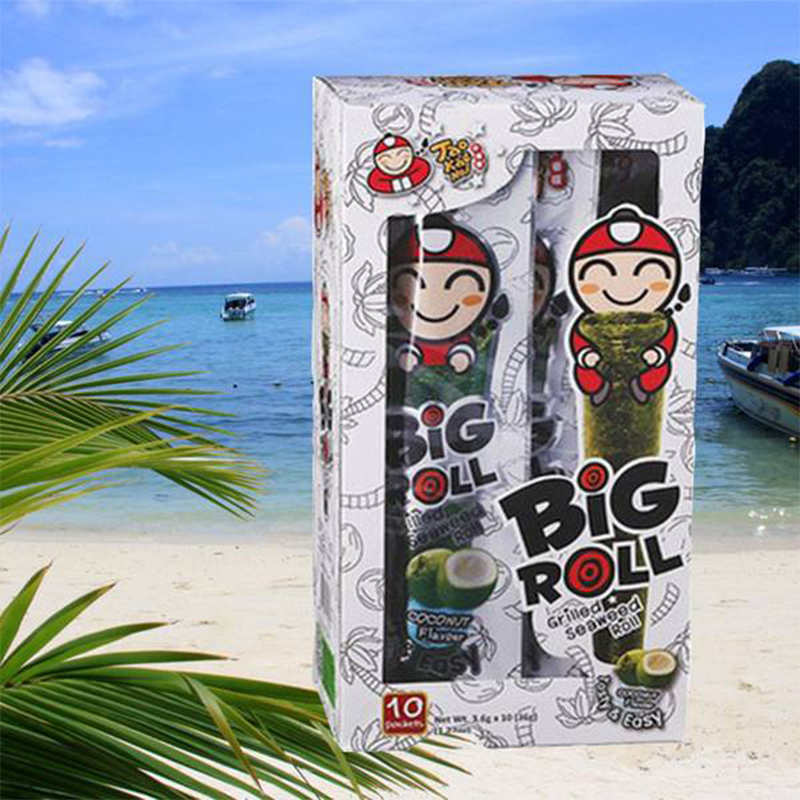 老板仔海苔卷big roll椰子味27g 泰国进口