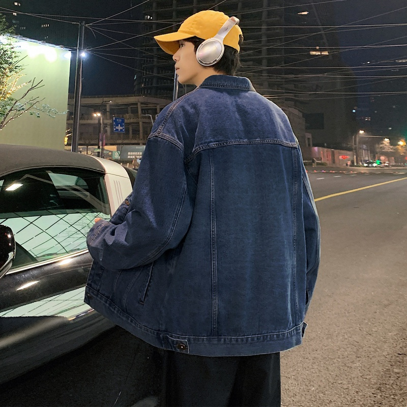 唐狮 外套男牛仔外套金属小标款牛仔外套男式外套男装外套男士外套