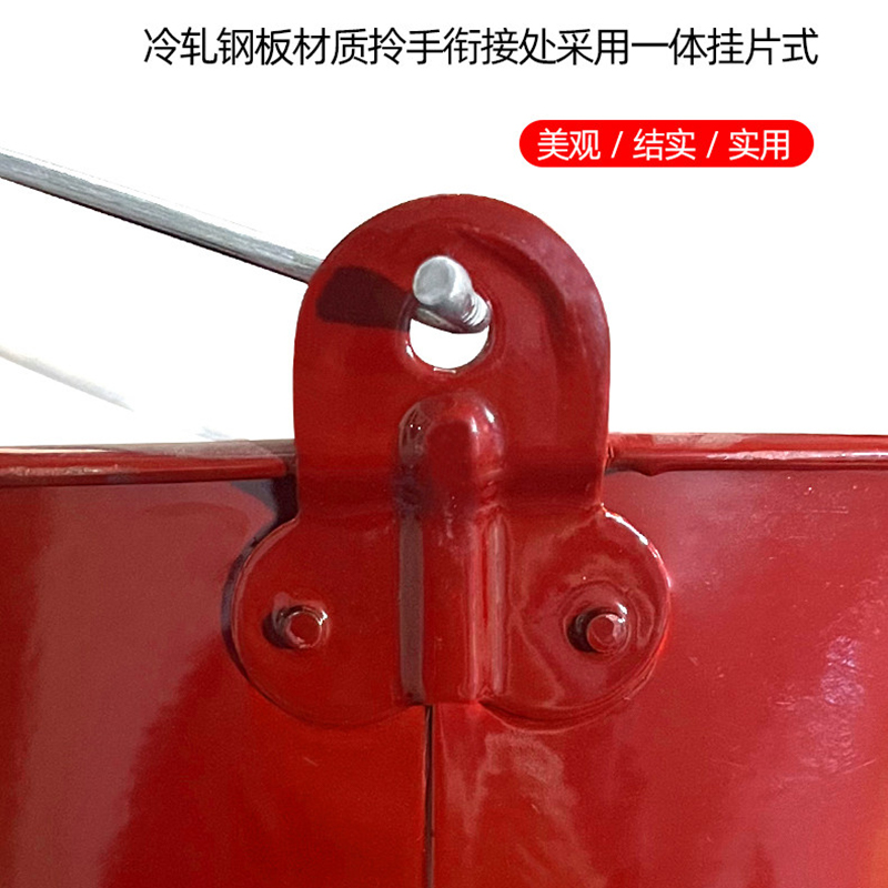 晨以橙 消防桶 圆桶8L 个高清大图