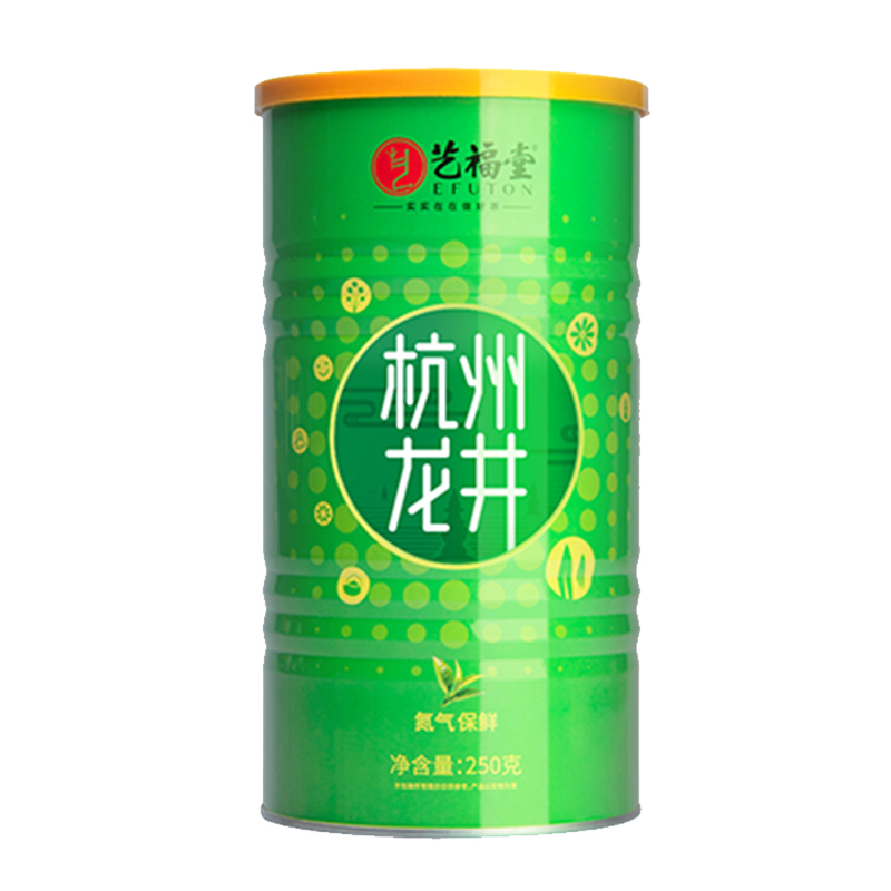 艺福堂 杭州龙井250g*1罐 雨前浓香口粮茶 ZX