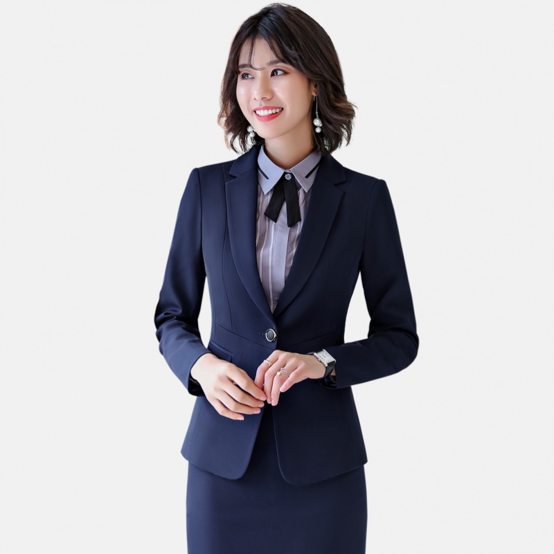 酒店工作服春秋冬新款女饭店前台经理领班西装ol正装马甲职业套装