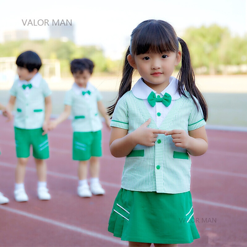 新款幼儿园园服夏装儿童短袖休闲运动服男女童夏季班服小学生校服