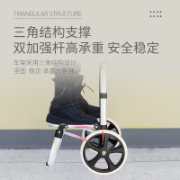 新越昌晖 买菜车手拉车折叠购物车铝合金小推车家用行李车拉杆车便携手推车小拖车户外郊游拉货车 F51046
