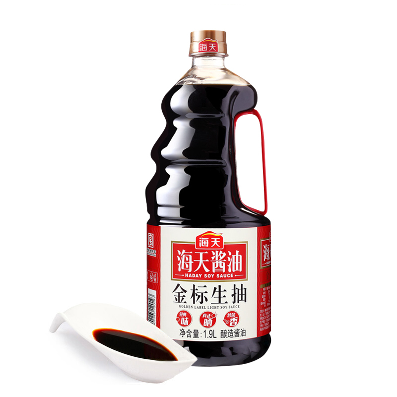 海天 金标生抽1.9L 调味品 炒菜炒面火锅调味料海天出品(有效期至22年5月)