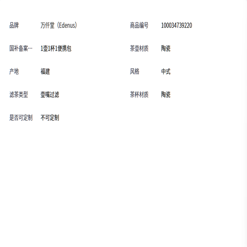 万仟堂旅行茶具高档茶具礼物陶瓷快客杯便携水果茶具户外露营 大吉大利高清大图