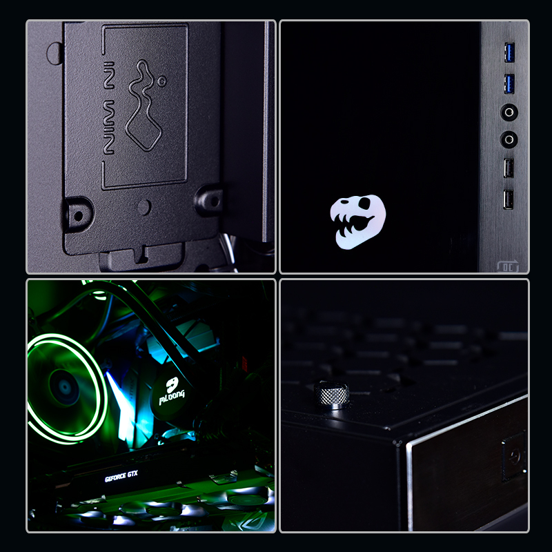 名龙堂(MLOONG)i7 9700K/RTX2080Ti水冷游戏主机DIY台式组装电脑主机apex英雄