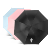 雨伞折叠女晴雨两用三折伞小清新太阳伞黑胶遮阳伞创意简约学生伞