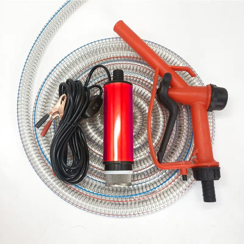 抽油泵柴油12v24v伏220v电动小型抽油加油油抽子车直水泵