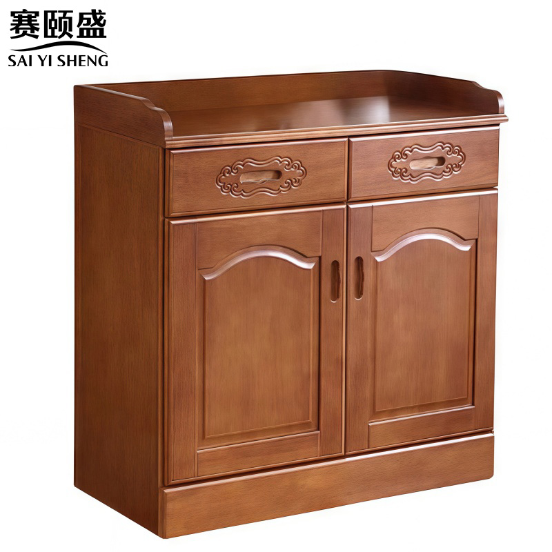 赛颐盛实木茶水柜高清大图