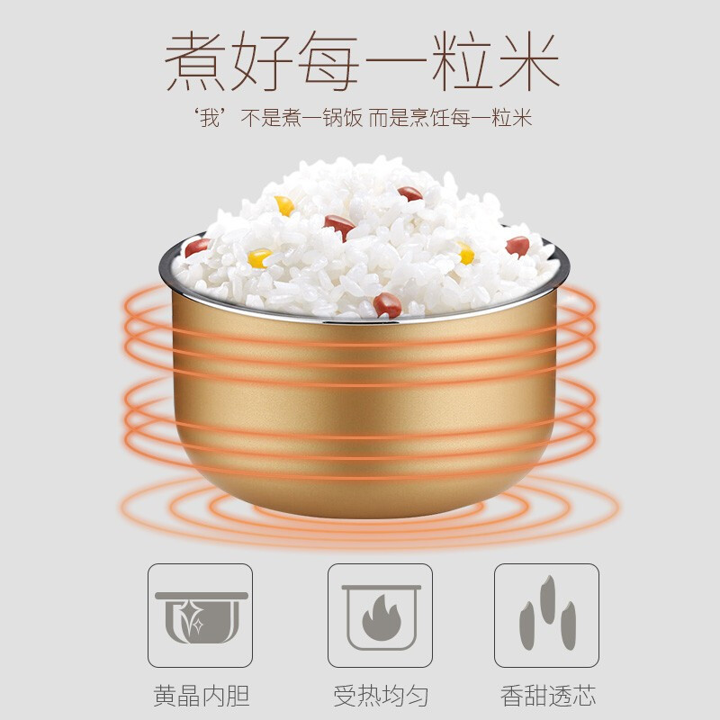 九阳(Joyoung)电饭煲家用3升便捷一键式电饭锅 JYF-30YJ02