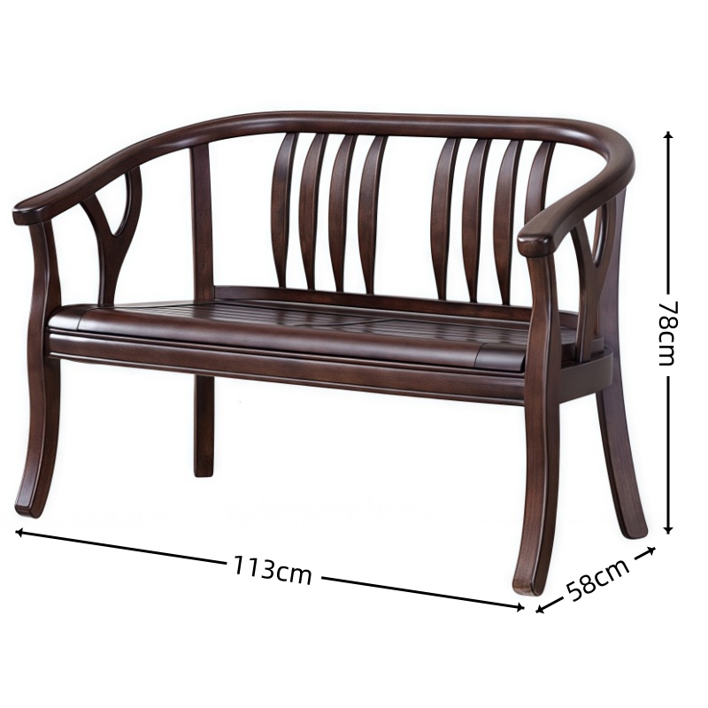 豫龙都 实木沙发双人位 张高清大图