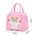 手提保温袋保温包饭盒袋 粉色太空熊【萌趣款】
