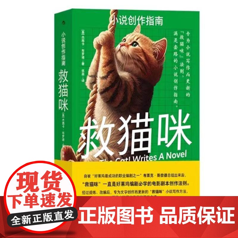 救猫咪 小说创作指南 杰西卡布罗迪著 写作方法 详细解析10种经典故事类型 文学写作教程编剧参考书籍 九州出版社 后浪出高清大图