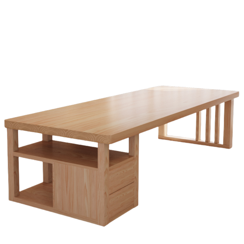 铭思达实木书桌高清大图