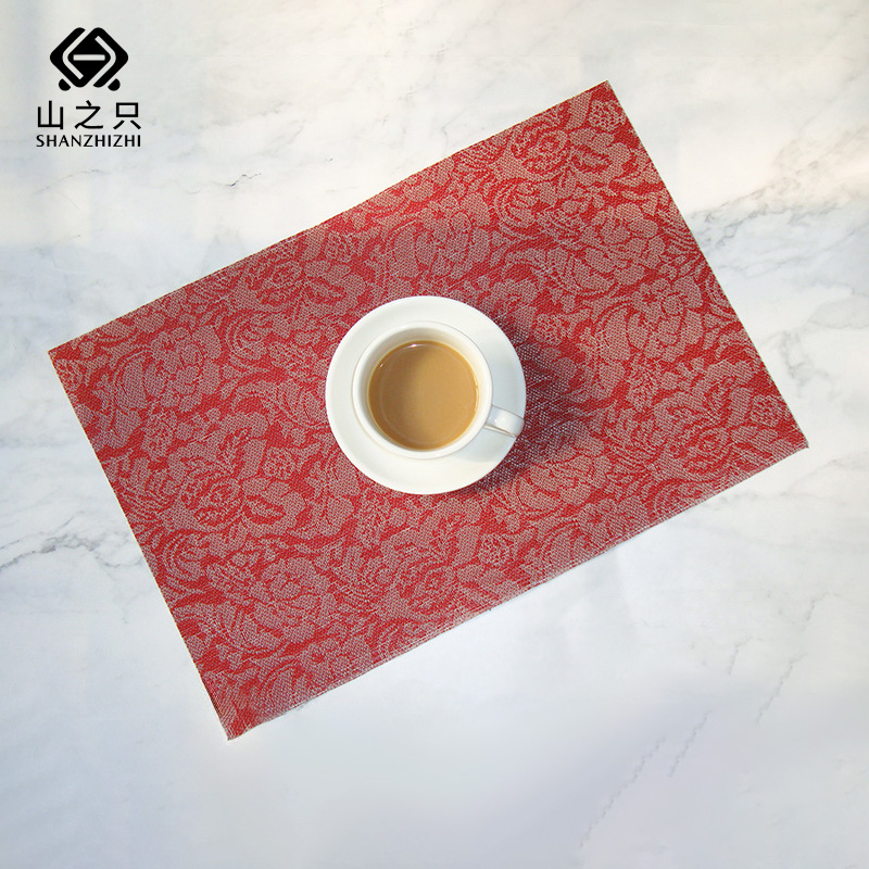 山之只 简约编织餐垫 30*45cm 张高清大图