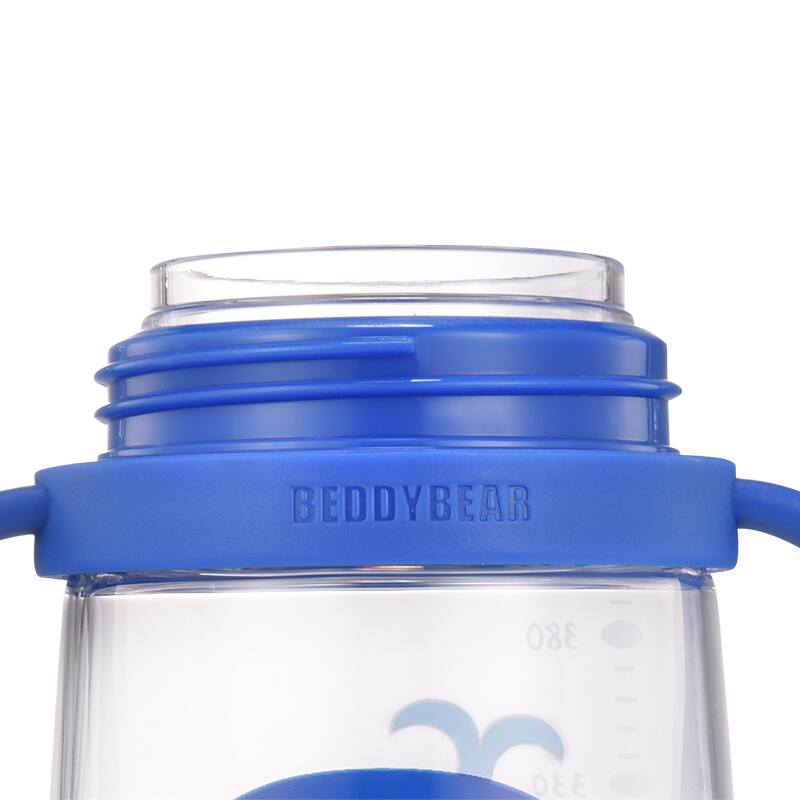 杯具熊 beddybear 母婴幼儿童 tritan大容量两用水壶便携式背带宝宝水杯直饮吸管两用杯塑学饮杯-鲸鱼