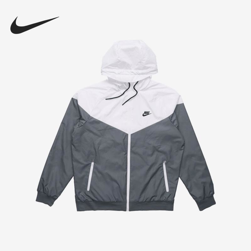Nike/耐克 新款轻薄连帽男子运动夹克外套727325-084 D