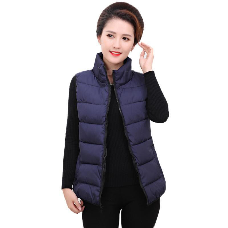 迪鲁奥(DILUAO)羽绒服女马甲秋冬妈妈装短款外套中老年背冬季新款官方品牌女装高清大图