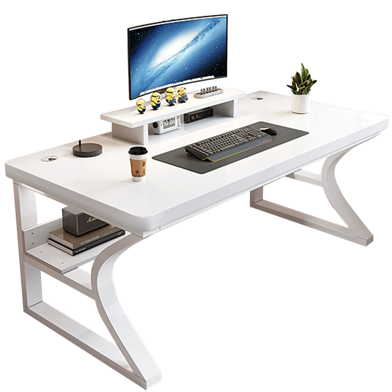 中豫鑫泽ZYXZ5040237 实木电脑桌台式书桌卧室家用办公桌 1.2米白色