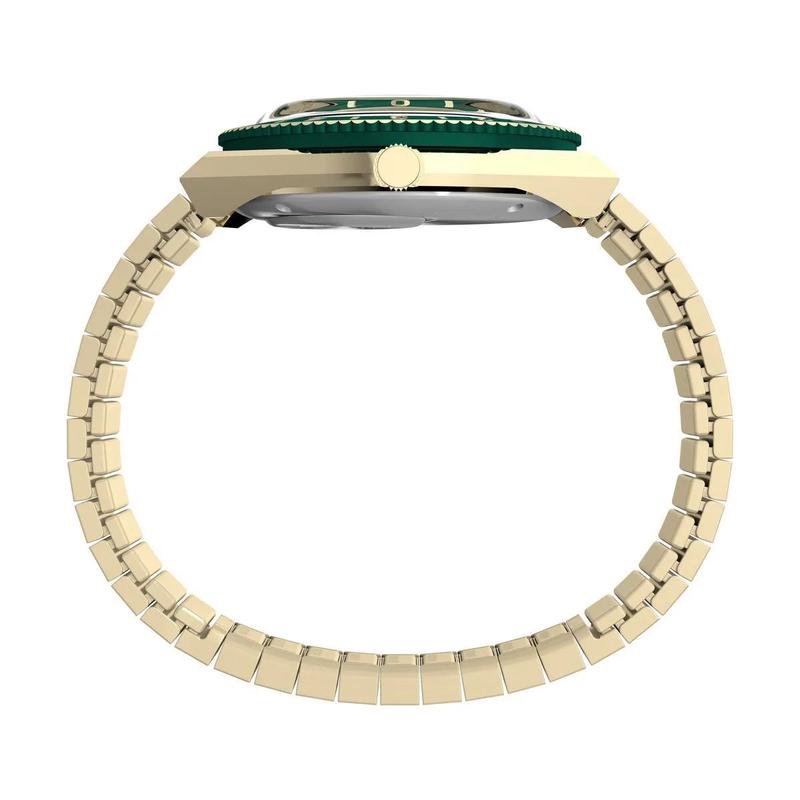 TIMEX石英表绿色玛瑙表盘时尚休闲女士表高清大图