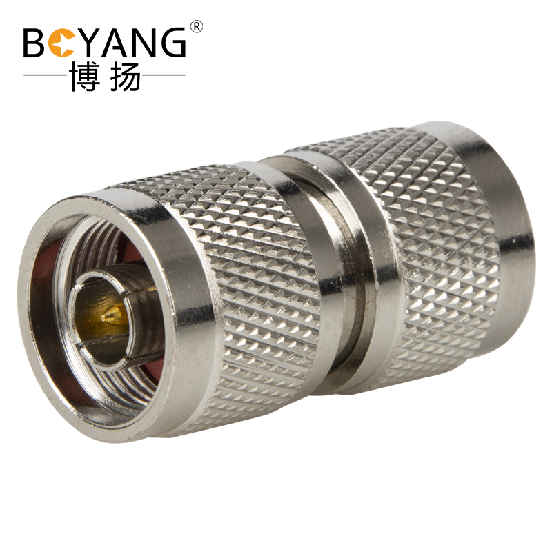 博扬 高频RF射频转接头50欧M型 N公转UHF公同轴转接器 N公/SL16公转换器 1个装 BY-N/UHF-JJ