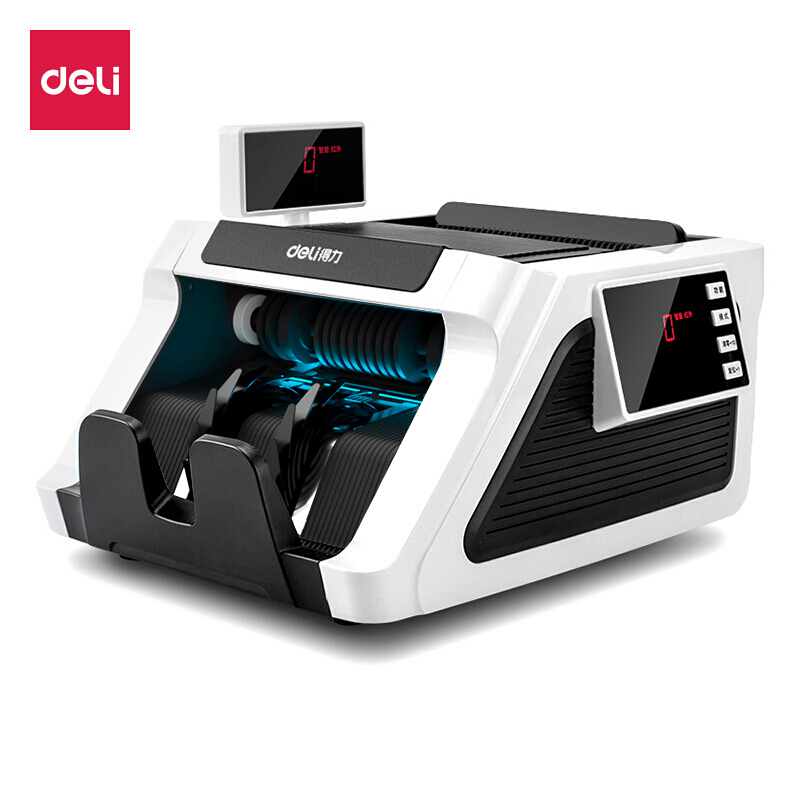 得力deli2170点钞机充电款商用收银便携式验钞机