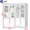 永格文件柜办公柜钢制铁皮柜资料柜档案柜储物拆装柜薄边大器械柜咖啡色加厚款