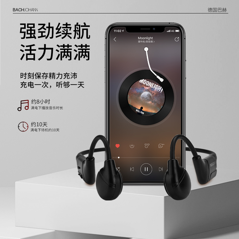 德国巴赫约翰-骨传导耳机S110 蓝色高清大图