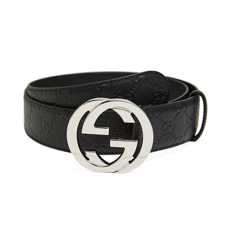 GUCCI 古驰 GUCCI腰带 男士经典双G压纹商务休闲时尚皮带115
